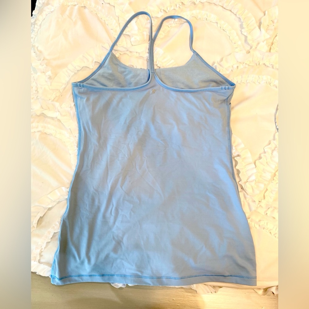 Women's Blue and Burgundy Workout Shorts and Yoga Top Set Size M - Picture 11 of 16